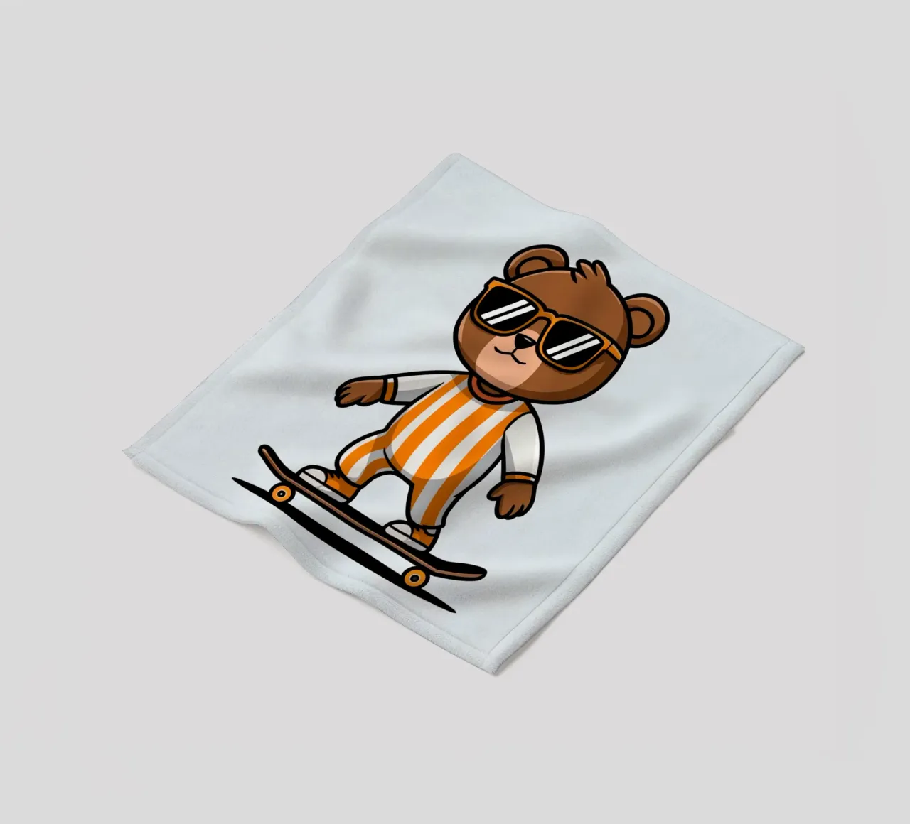 Orso Skateboarding coperta in pile da logic