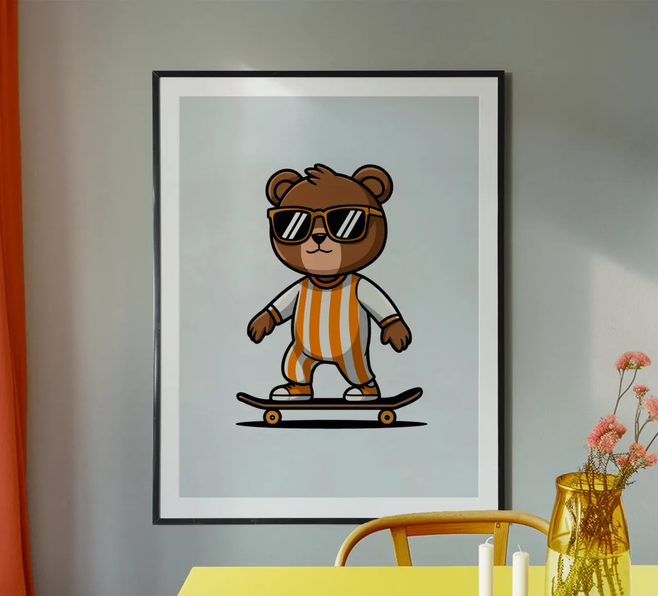 Orso Skateboarding poster da logic