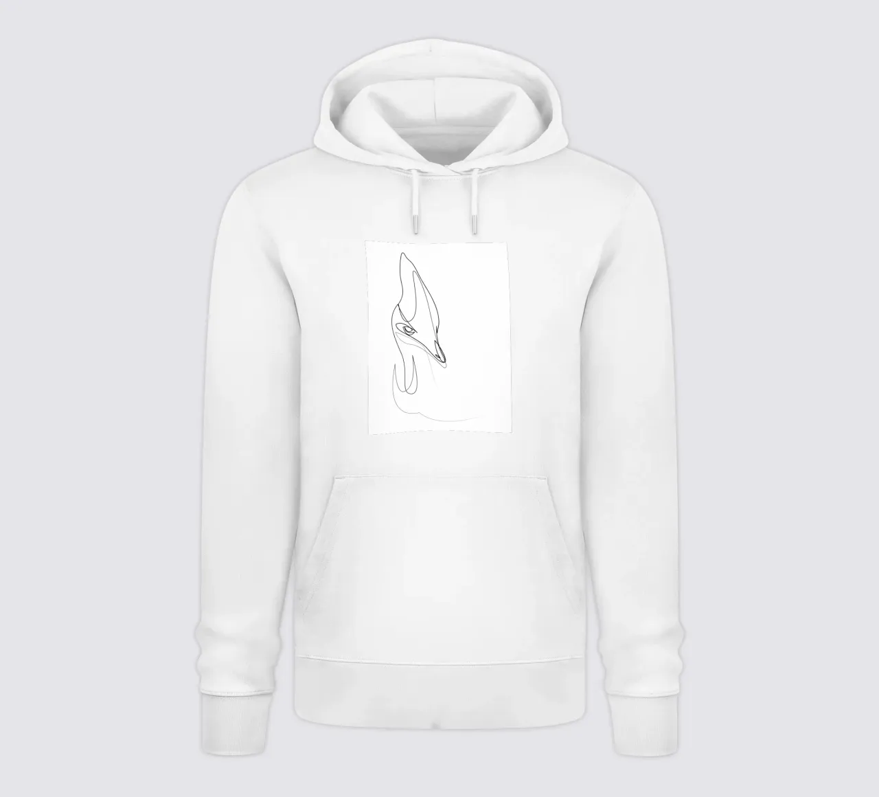 Cassowary - uccello di una linea felpa con cappuccio da Addillum