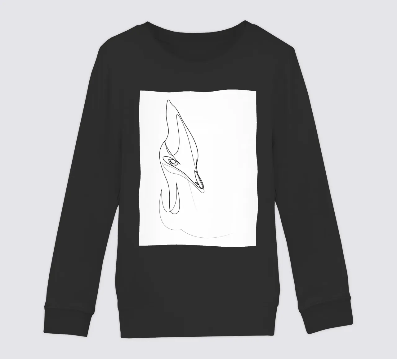 Cassowary - uccello di una linea felpa bambino da Addillum