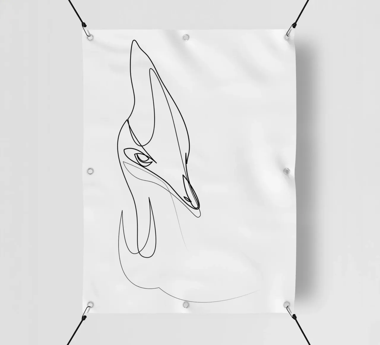 Cassowary - uccello di una linea telo in pvc da Addillum