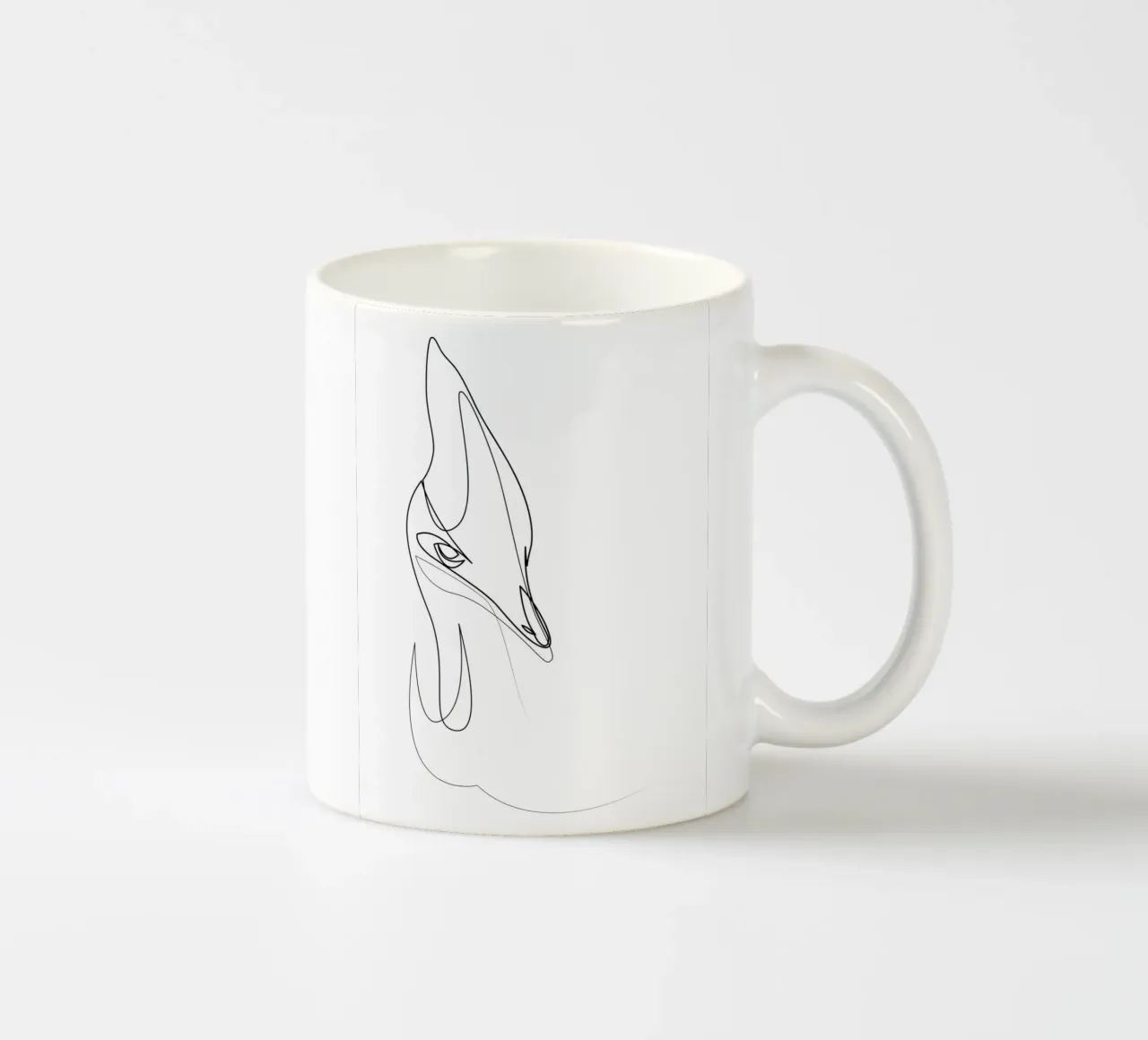 Cassowary - uccello di una linea tazza in ceramica da Addillum