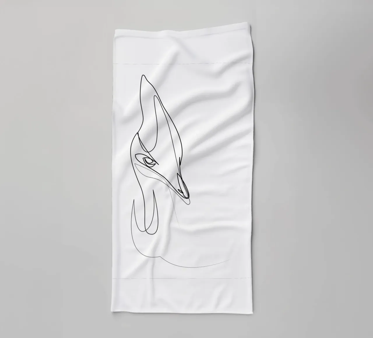 Cassowary - uccello di una linea asciugamano da bagno da Addillum