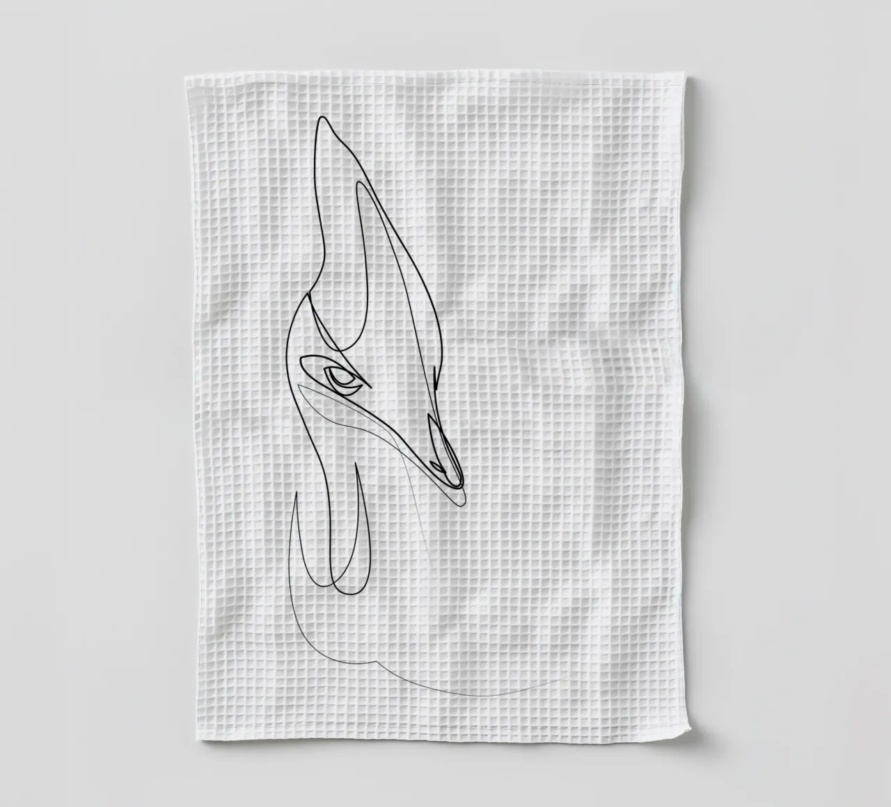 Cassowary - uccello di una linea canovaccio da cucina da Addillum