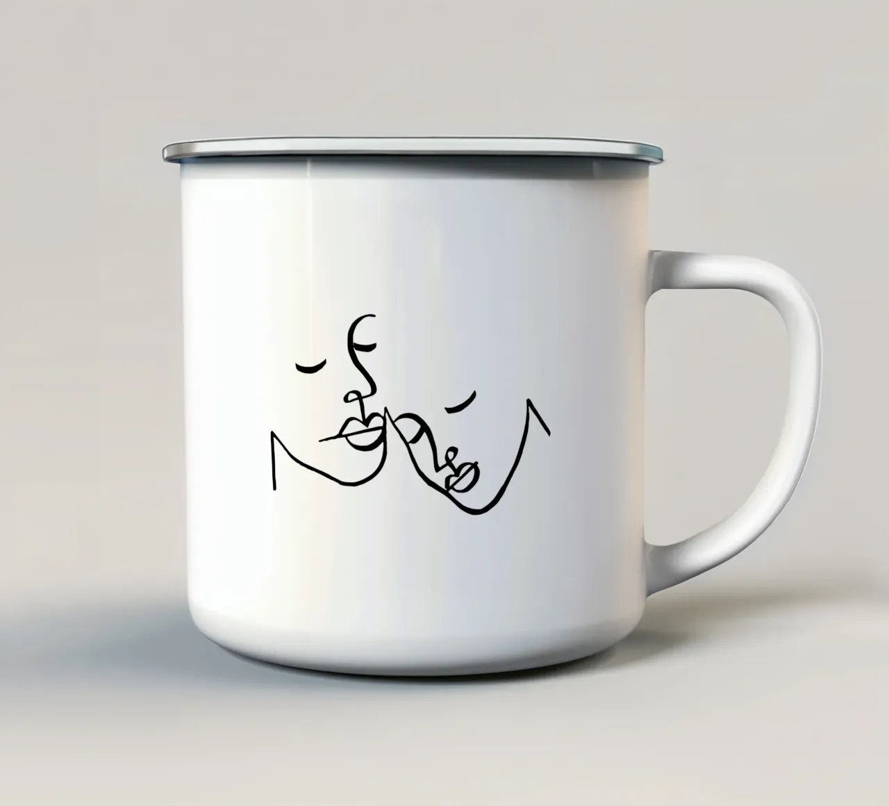 Couple tazza in smalto da Ninhol