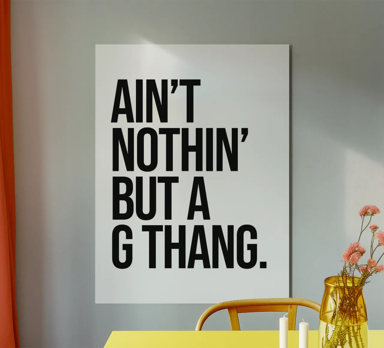 Il n'y a rien d'autre qu'une citation impertinente alu dibond de Paigaam Studio