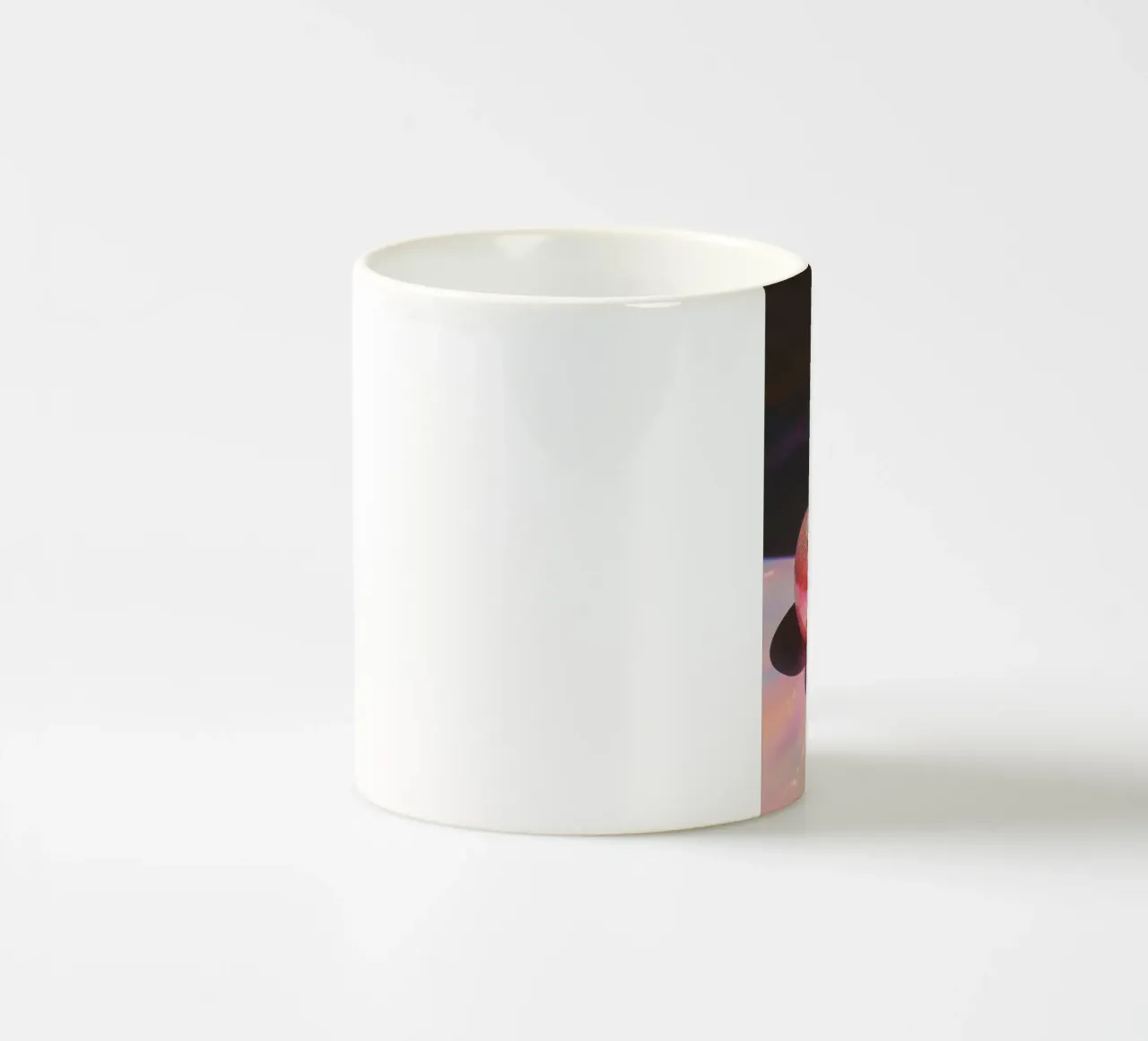 Disco Red Cherry Art tazza in ceramica da Melloi Art Print