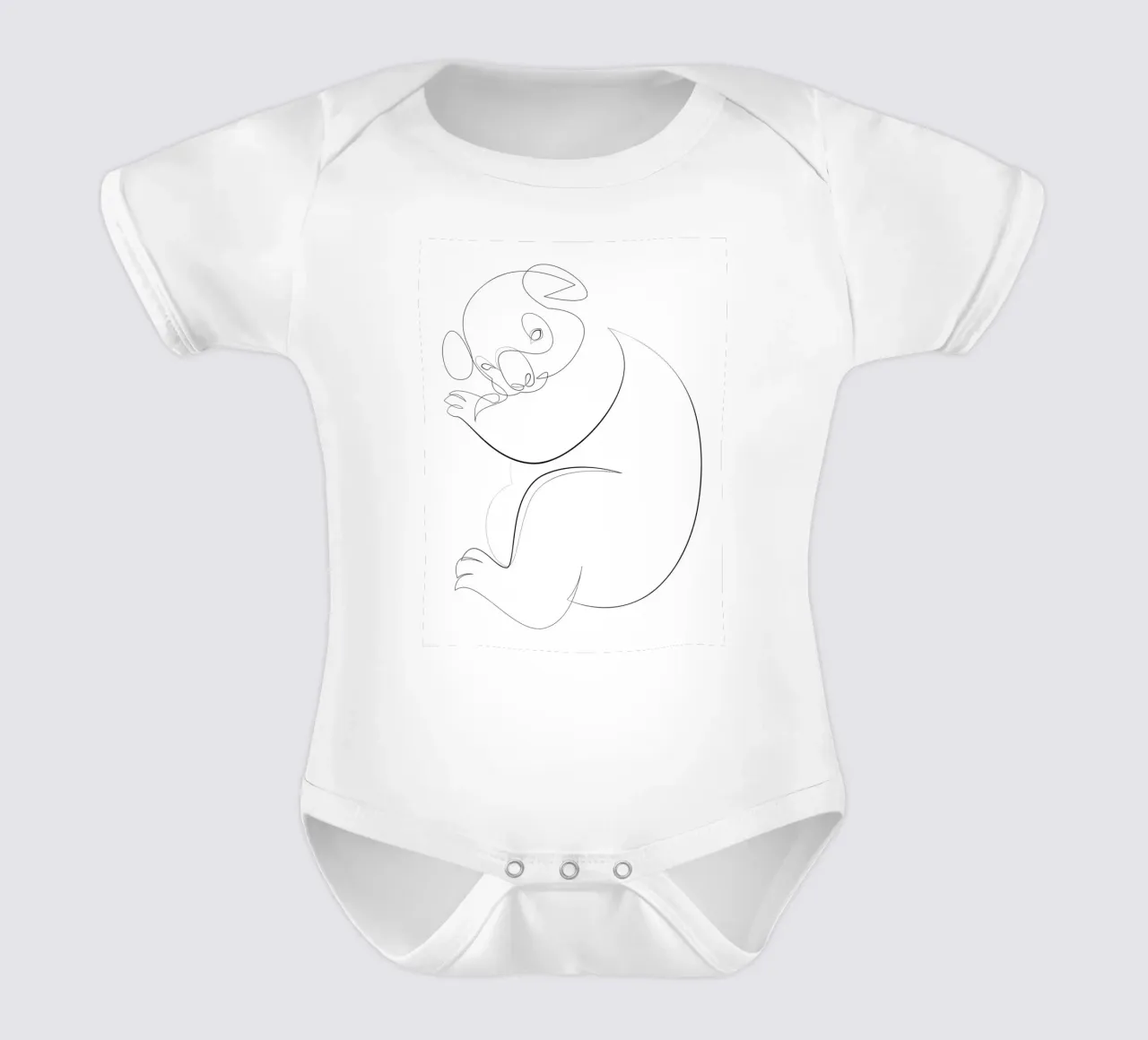 Koala - una linea body neonato maniche corte da Addillum