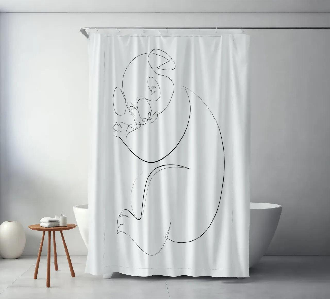Koala - una linea tenda da doccia da Addillum