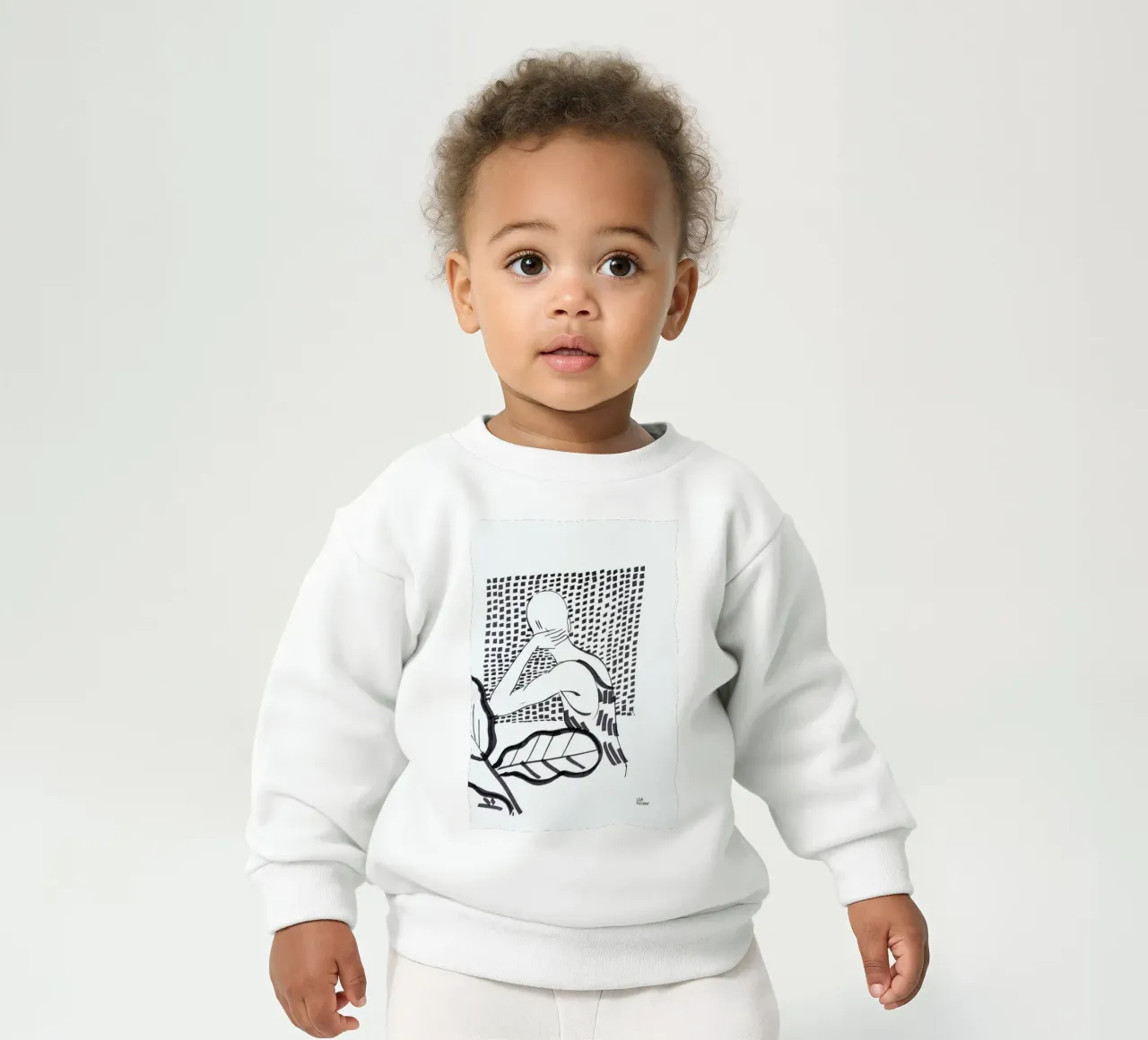 Window baby sweatshirt van Liga Kitchen