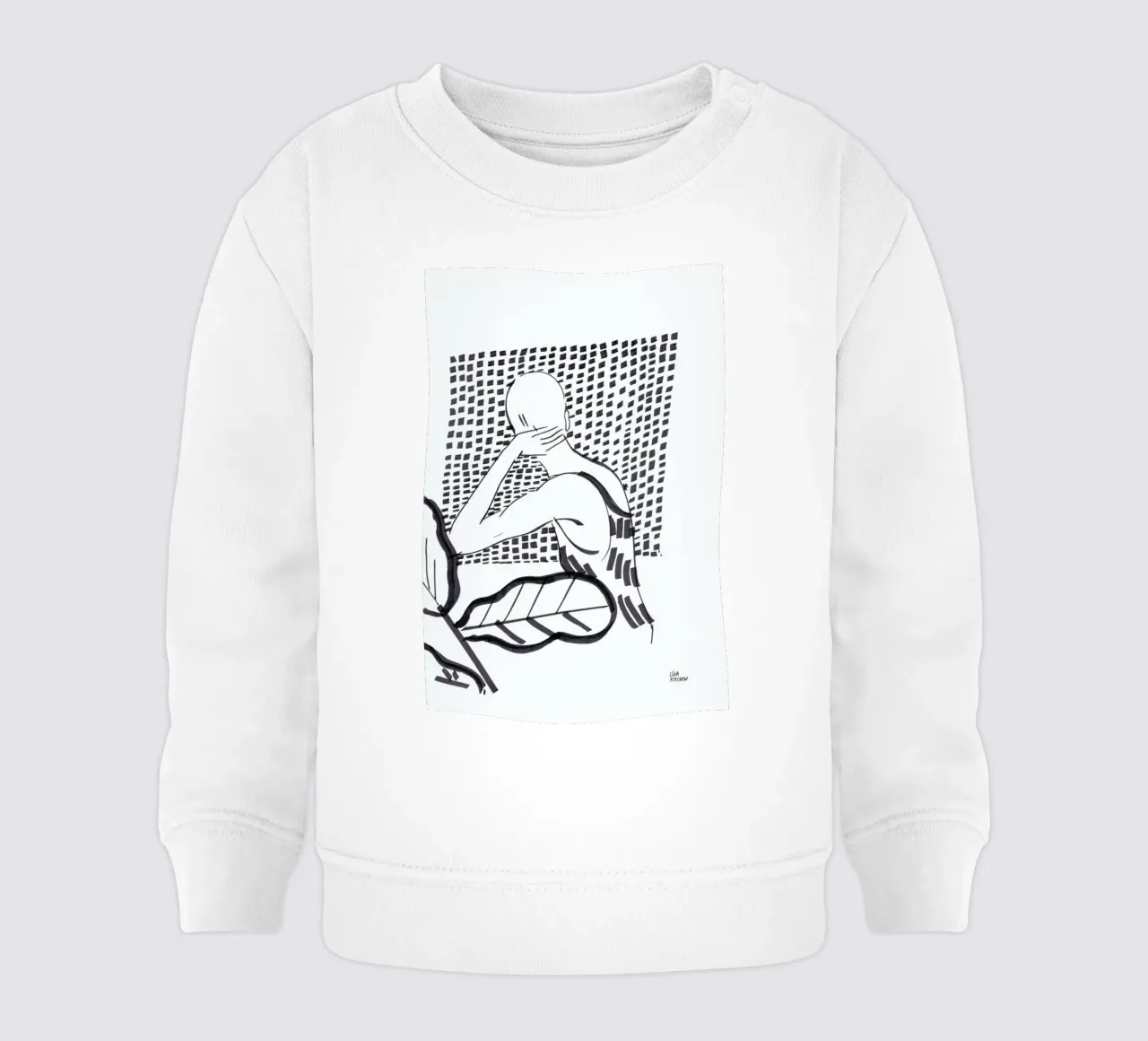 Window baby sweatshirt by Liga Kitchen