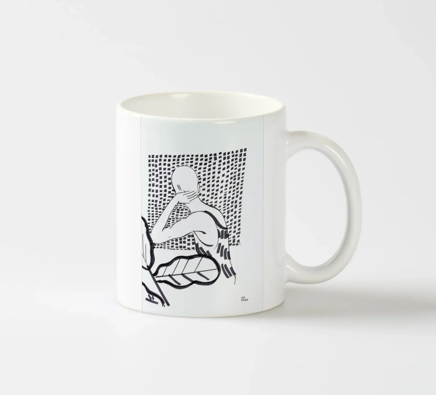 Window ceramic mug by Liga Kitchen