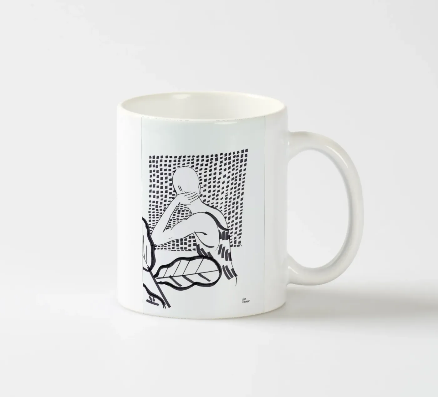 Window ceramic mug by Liga Kitchen