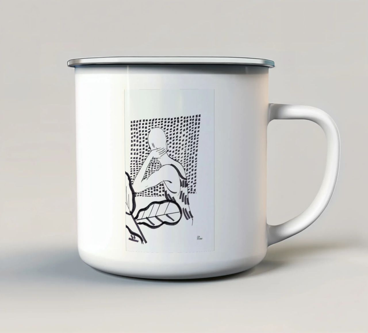 Window tazza in smalto da Liga Kitchen