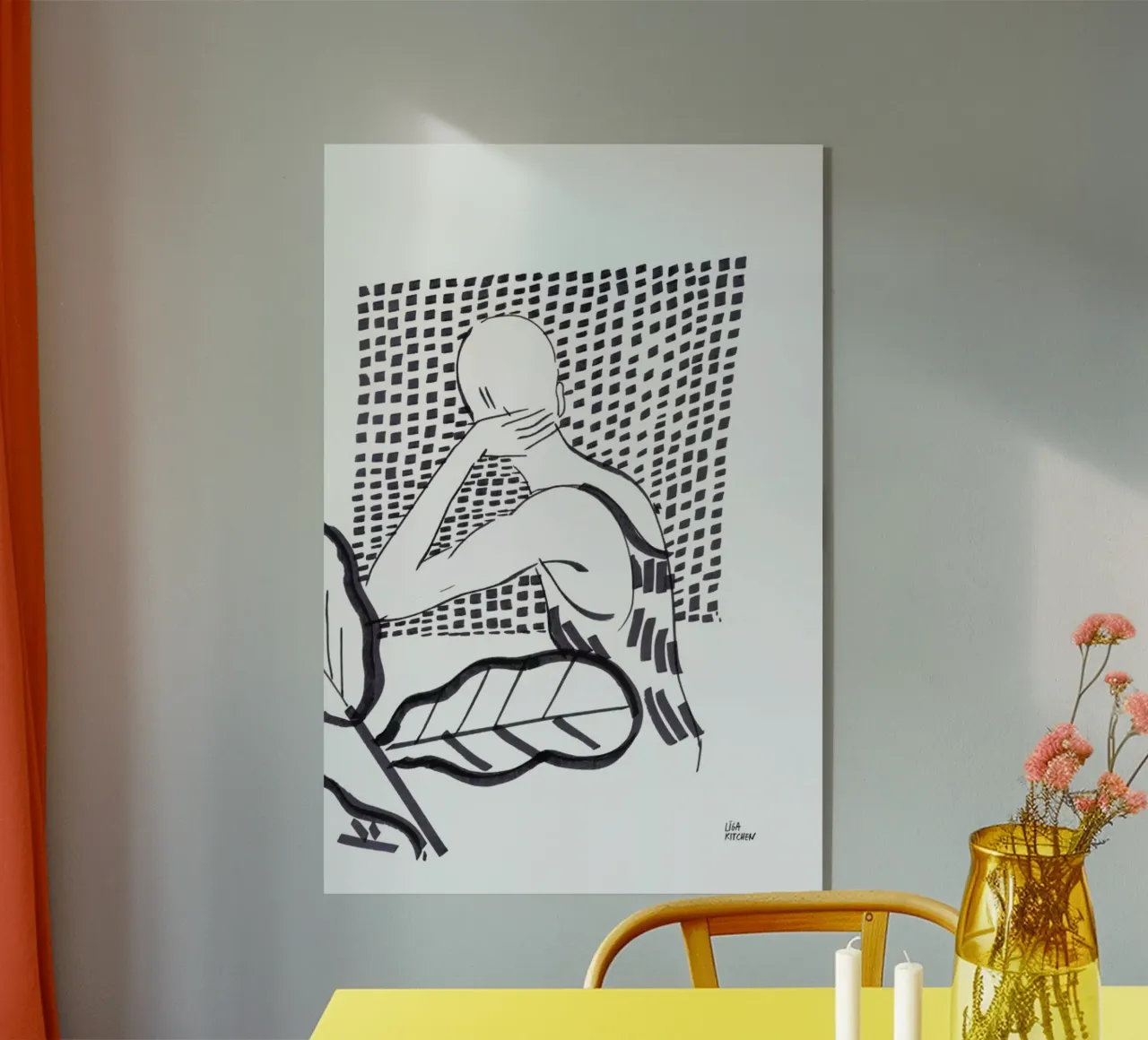 Window plexiglass da Liga Kitchen