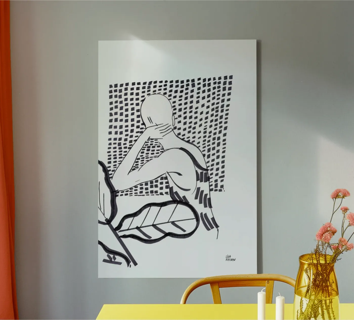 Window canvas van Liga Kitchen