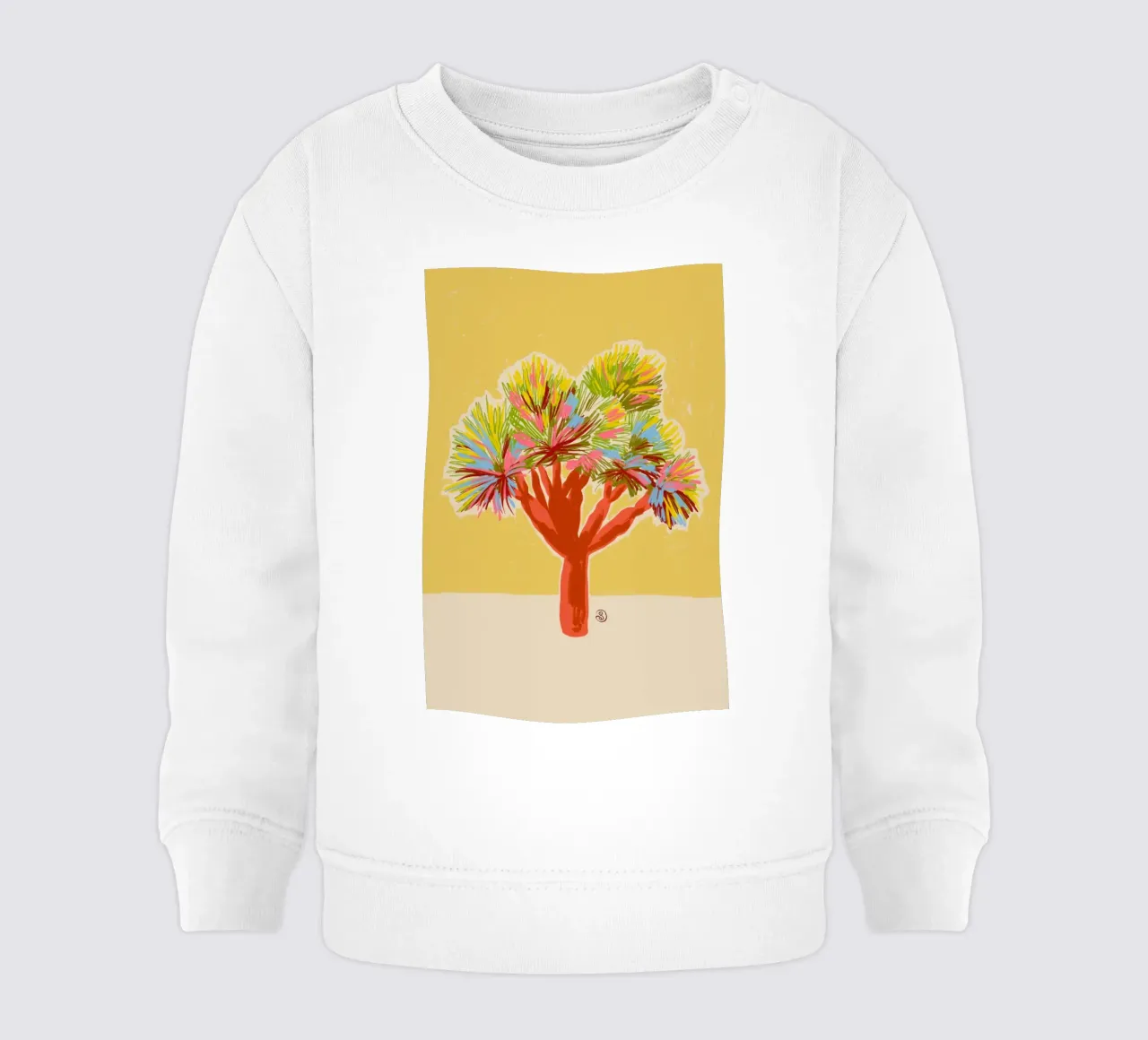 COLORFUL DRAGON TREE felpa neonato da Sandra Poliakov
