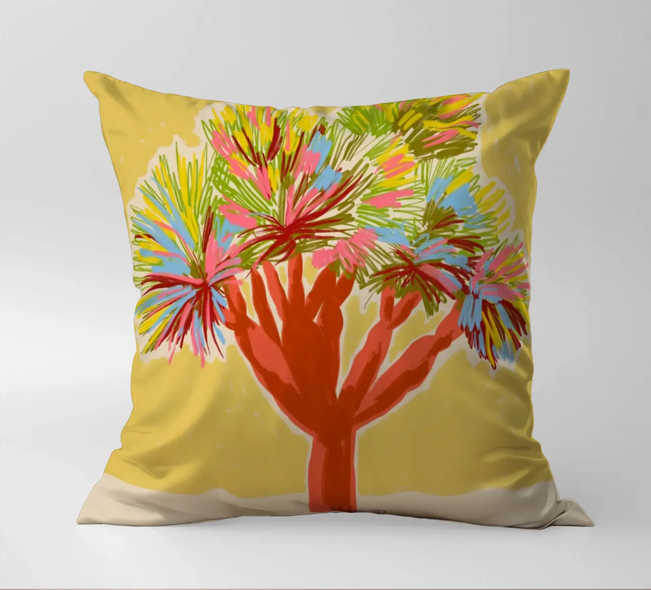 COLORFUL DRAGON TREE cuscino da Sandra Poliakov