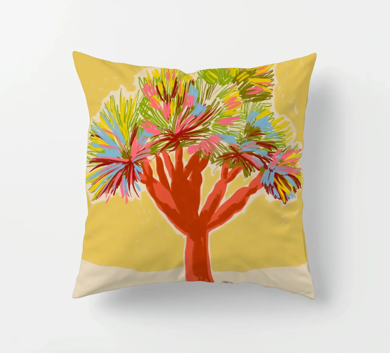 COLORFUL DRAGON TREE cuscino da Sandra Poliakov