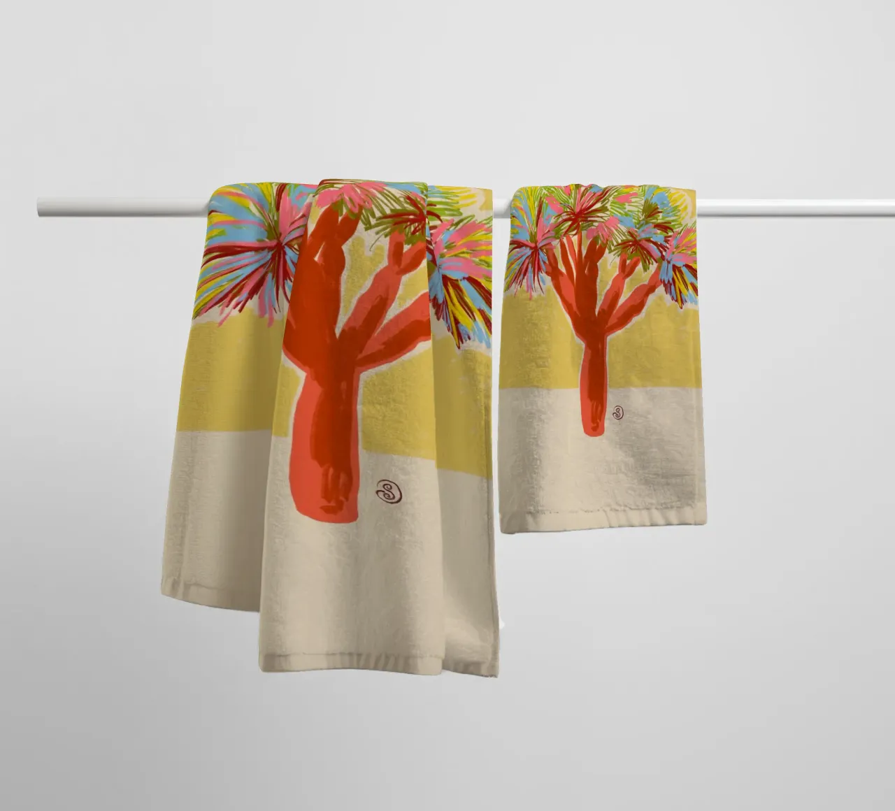 COLORFUL DRAGON TREE asciugamano da bagno da Sandra Poliakov