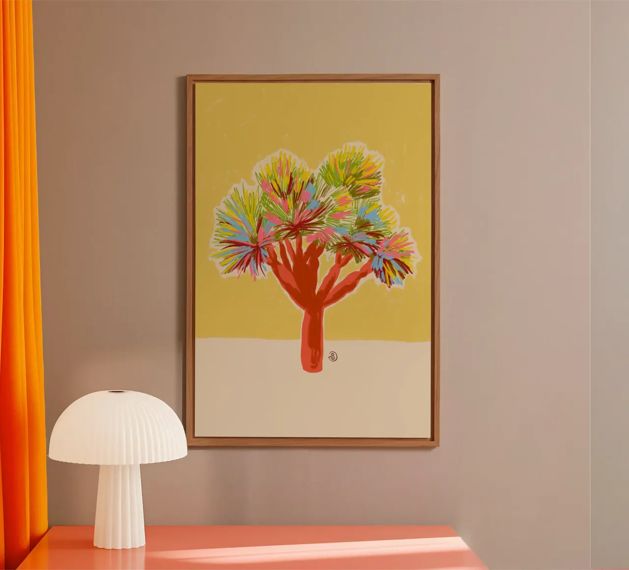 COLORFUL DRAGON TREE alu-dibond by Sandra Poliakov