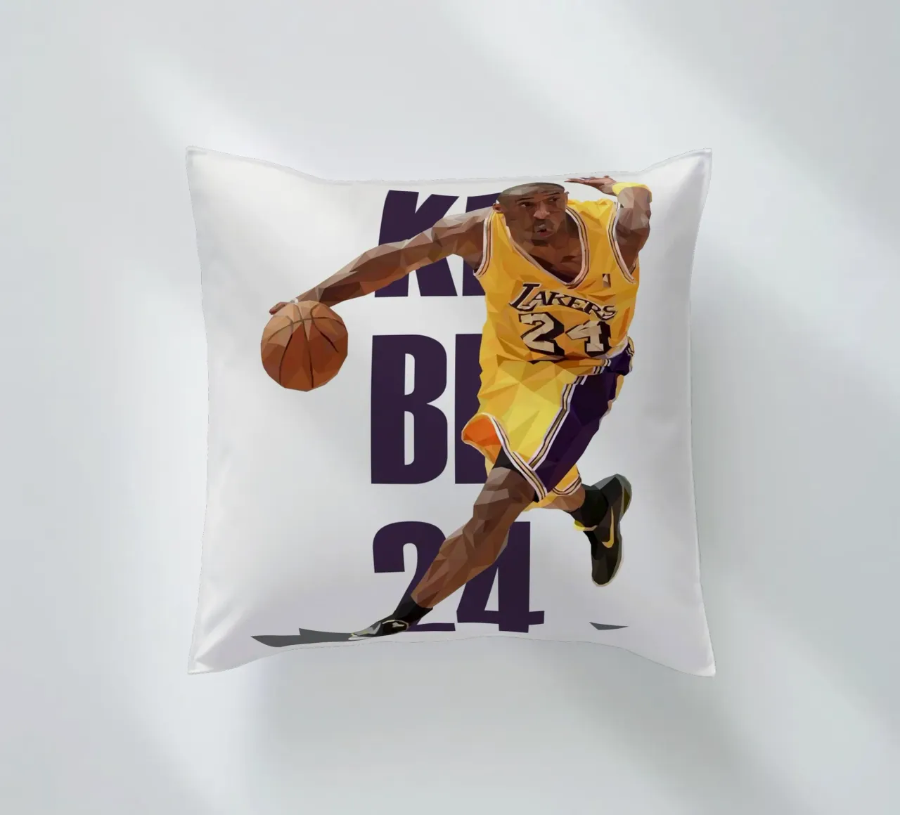 Kobe B24 cuscino da Low poly art