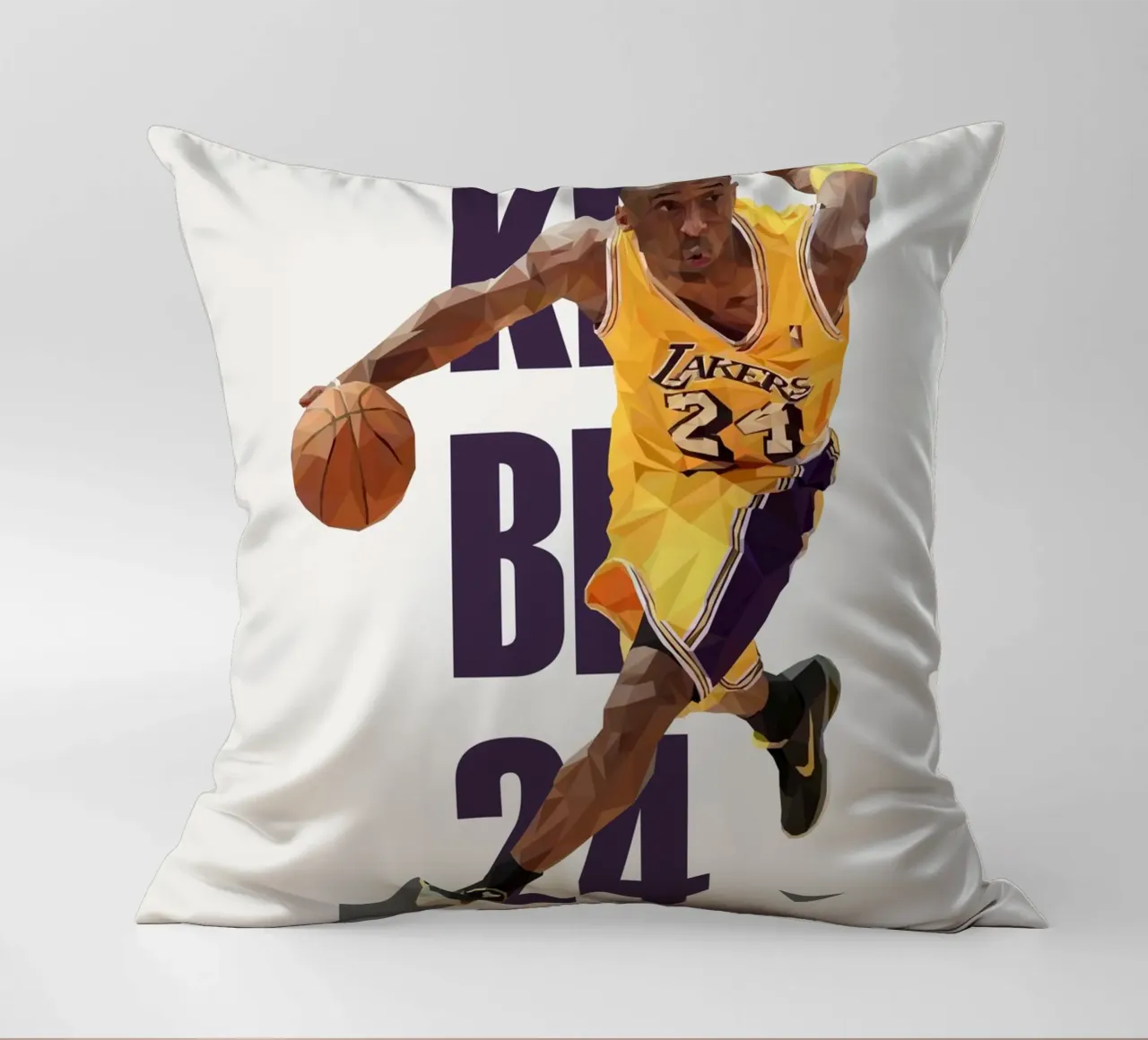 Kobe B24 cuscino da Low poly art