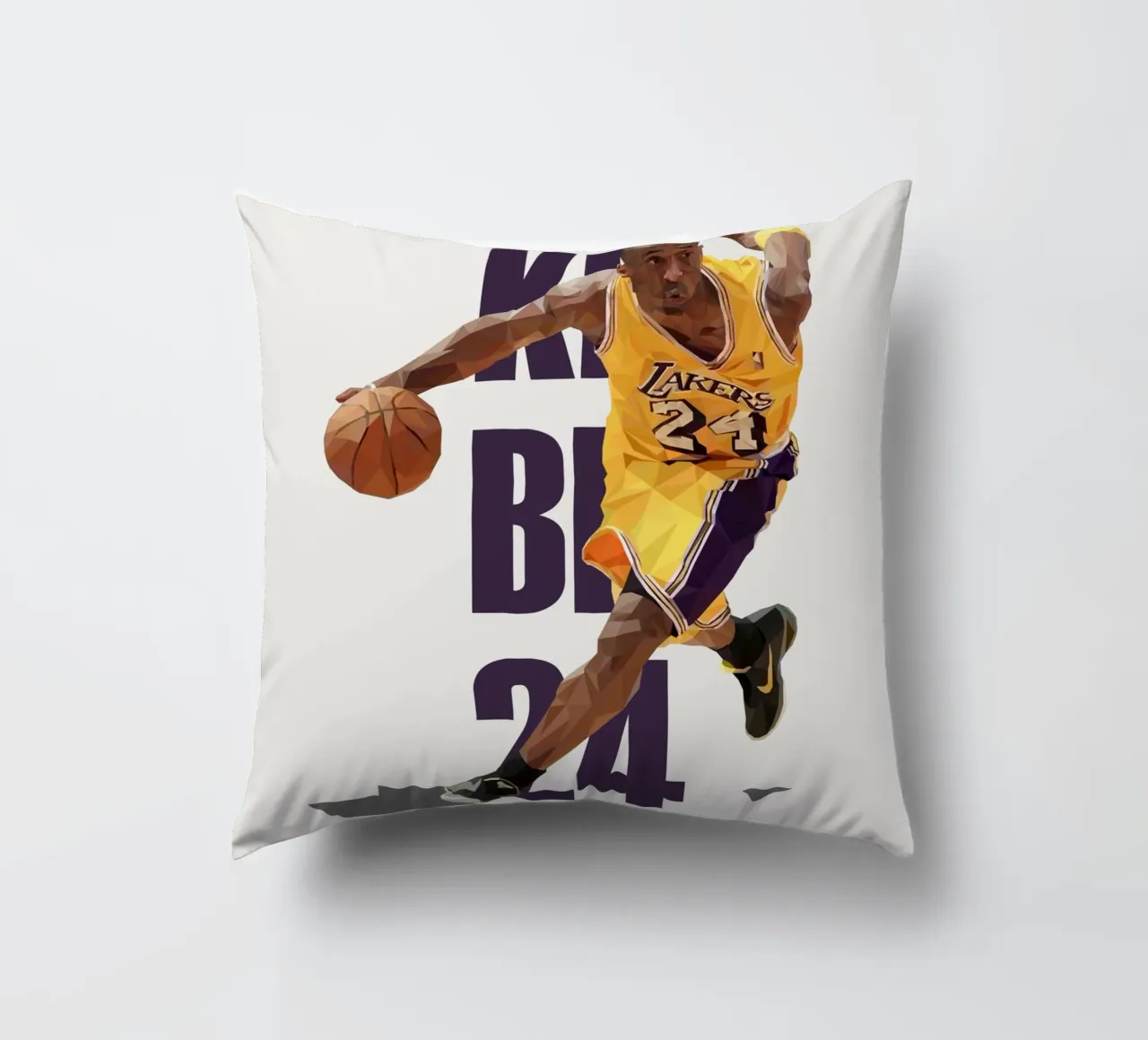 Kobe B24 cuscino da Low poly art