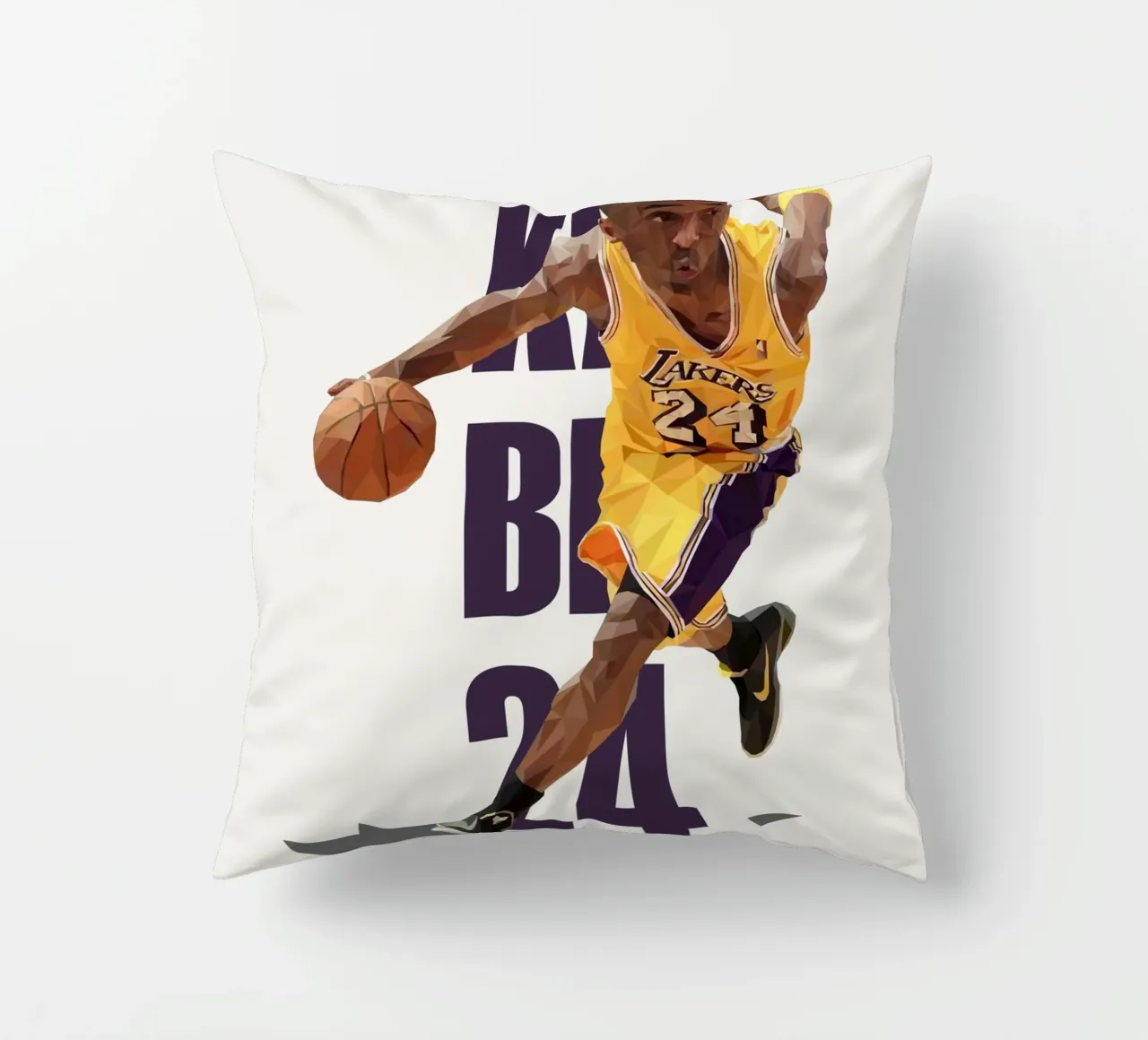 Kobe B24 cuscino da Low poly art