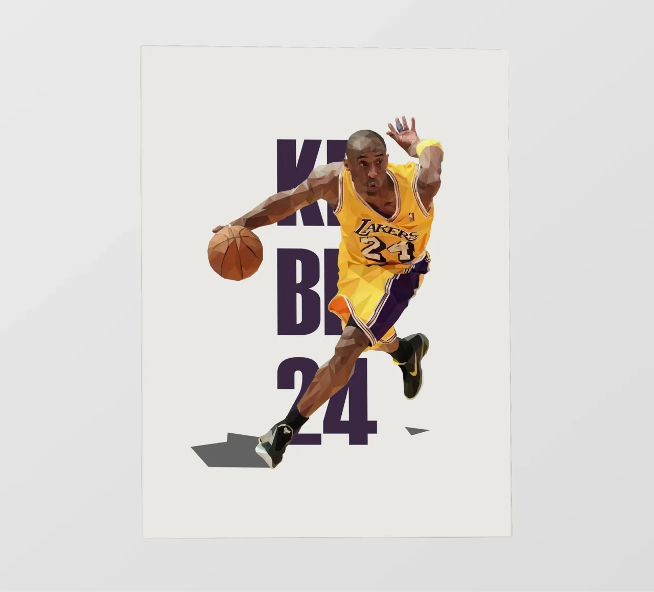 Kobe B24 telo in pvc da Low poly art