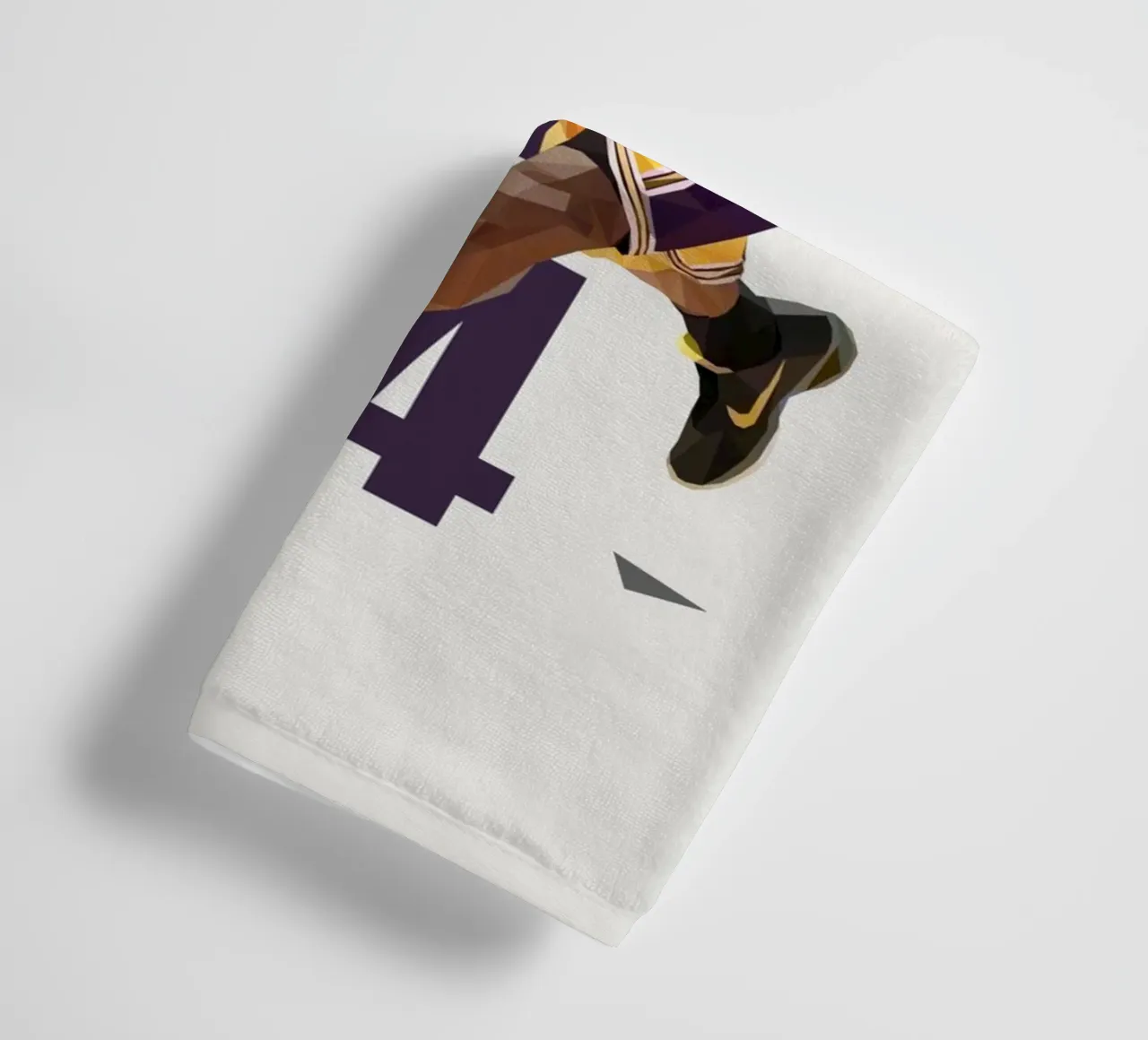 Kobe B24 asciugamano da bagno da Low poly art