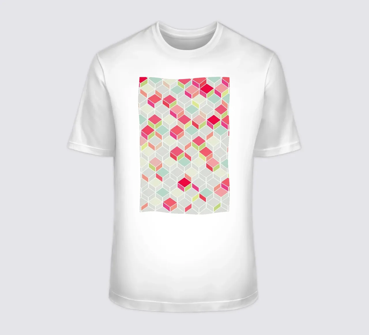 Cube Pink t-shirt by Kind of Style