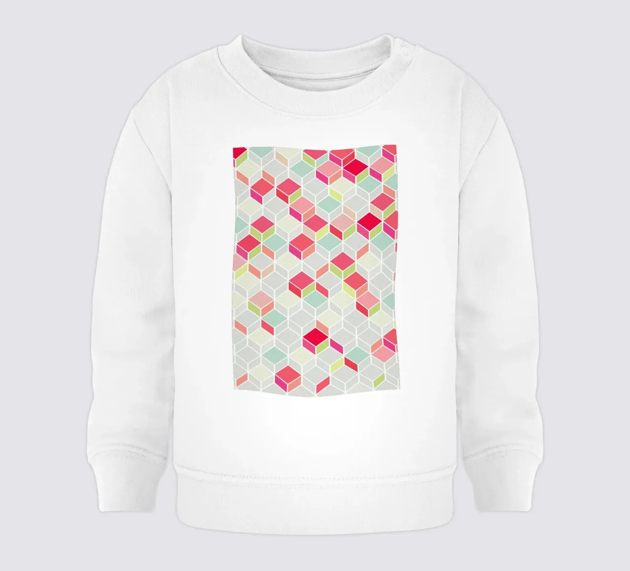 Cube Pink Baby Sweatshirt von Kind of Style