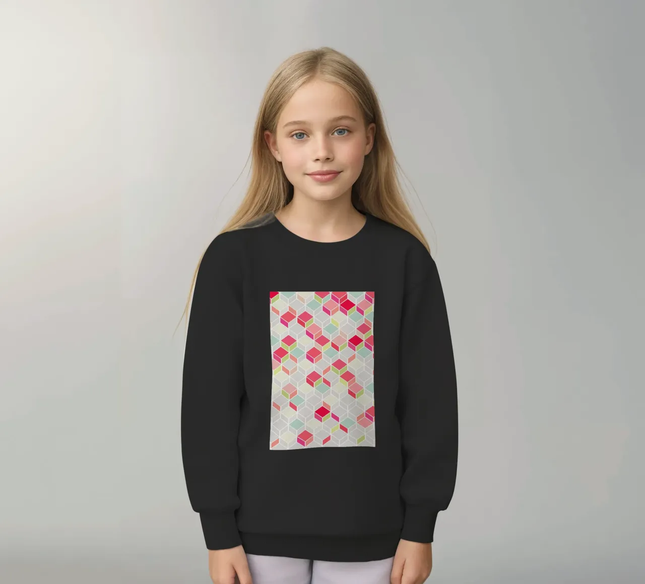 Cube Pink felpa bambino da Kind of Style