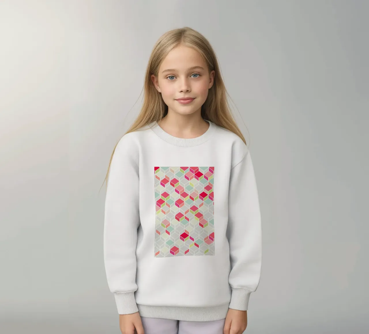 Cube Pink felpa bambino da Kind of Style