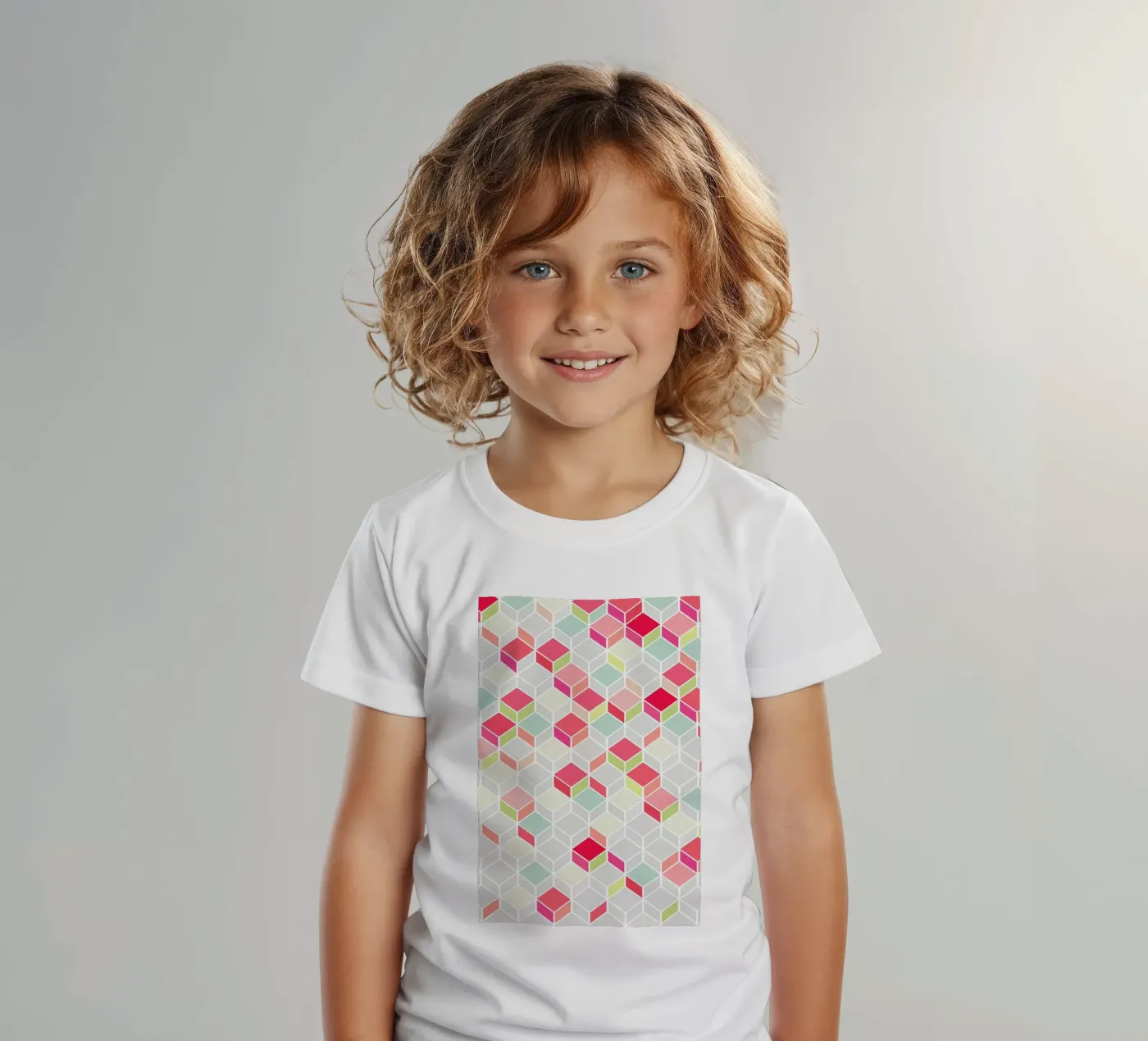 Cube Pink t-shirt bambini da Kind of Style