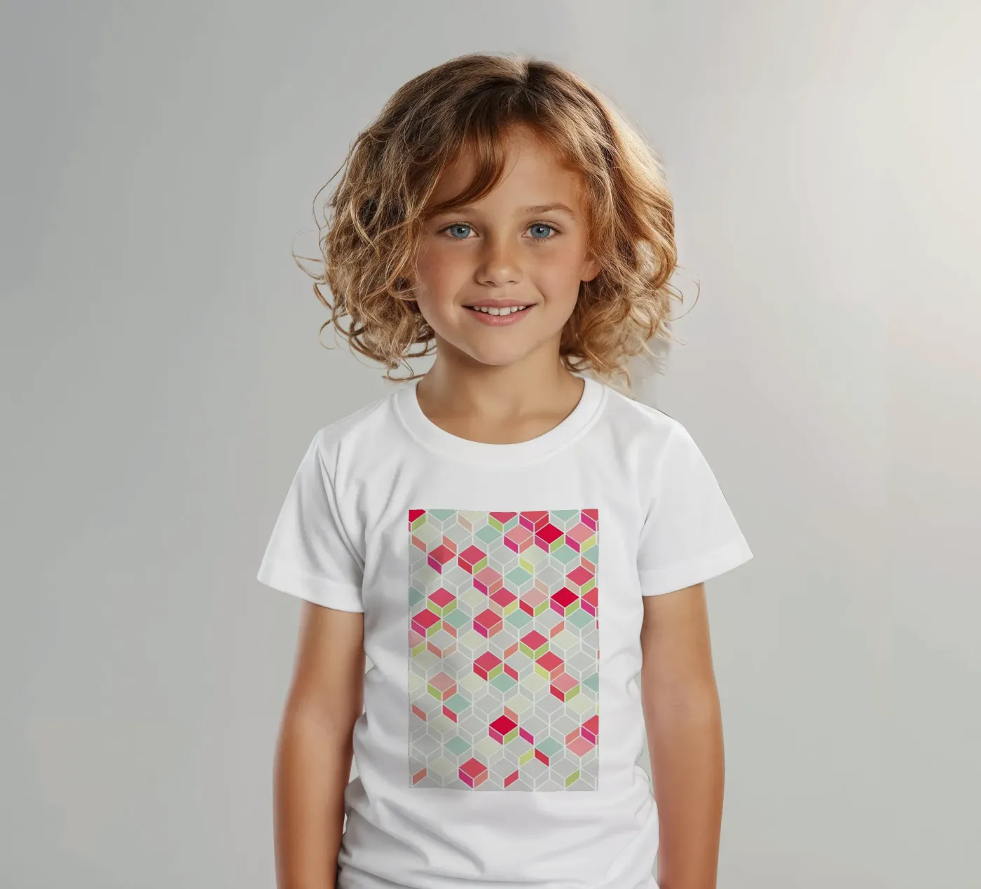 Cube Pink t-shirt bambini da Kind of Style