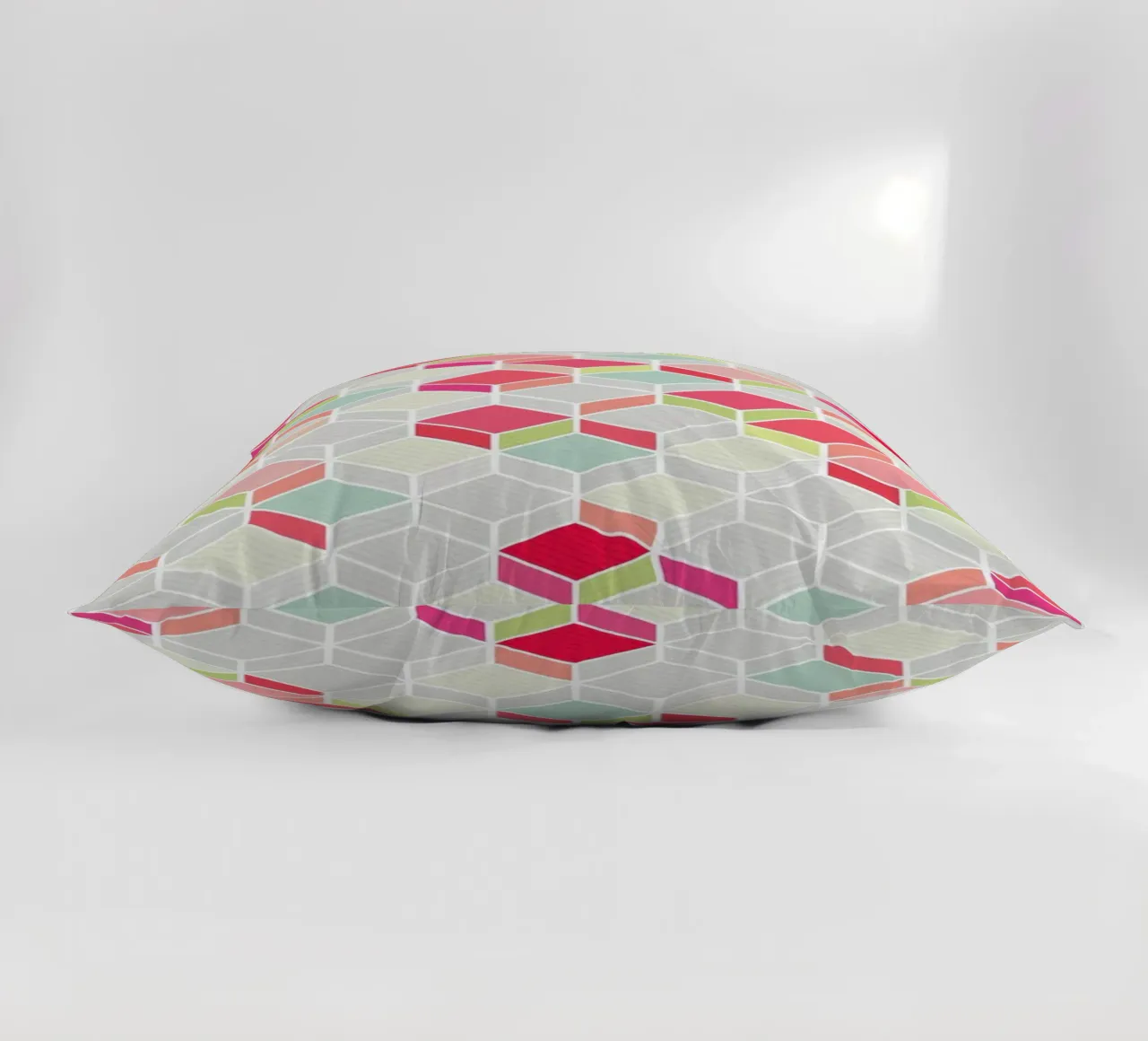 Cube Pink Kissen von Kind of Style