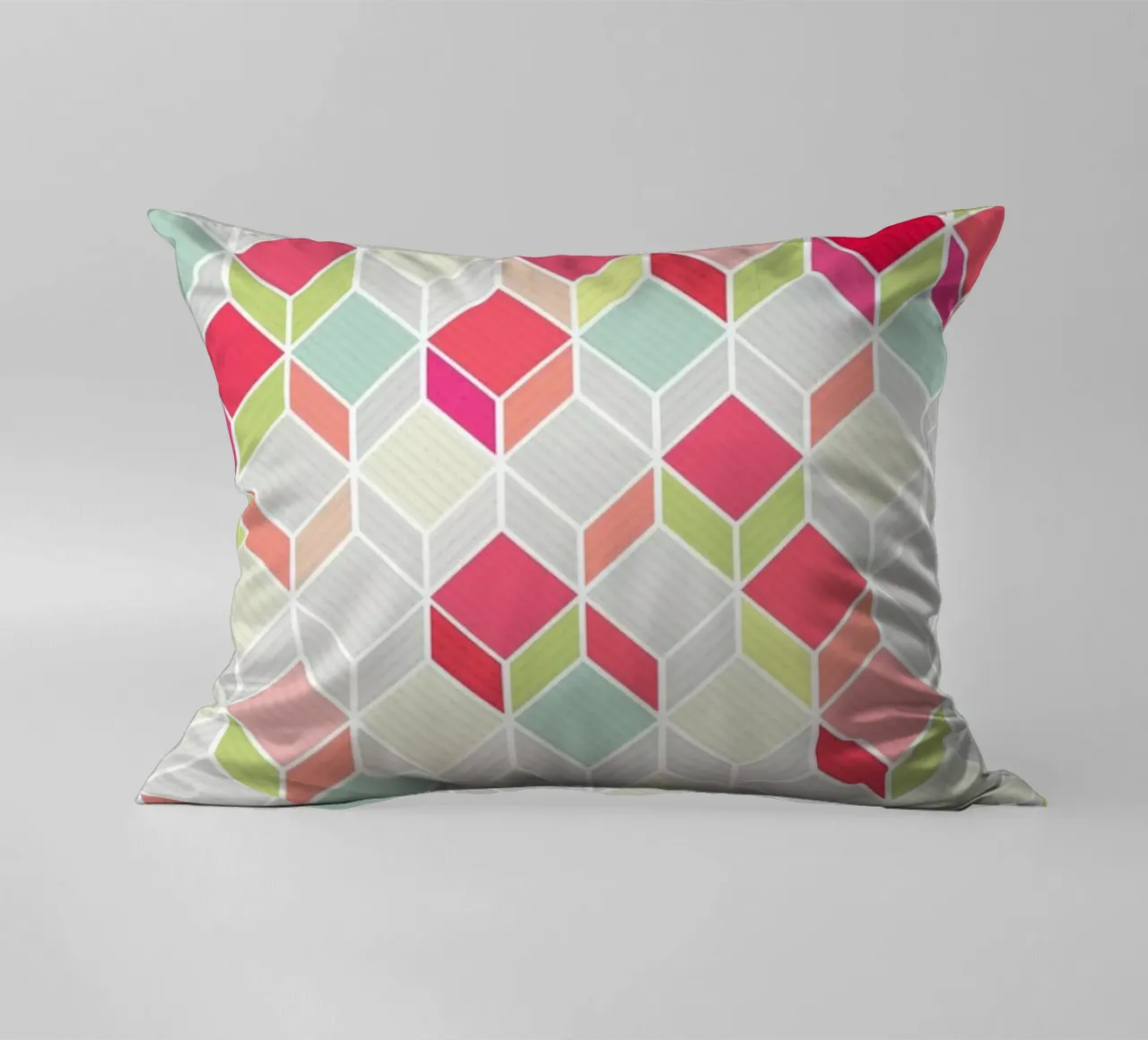 Cube Pink Kissen von Kind of Style