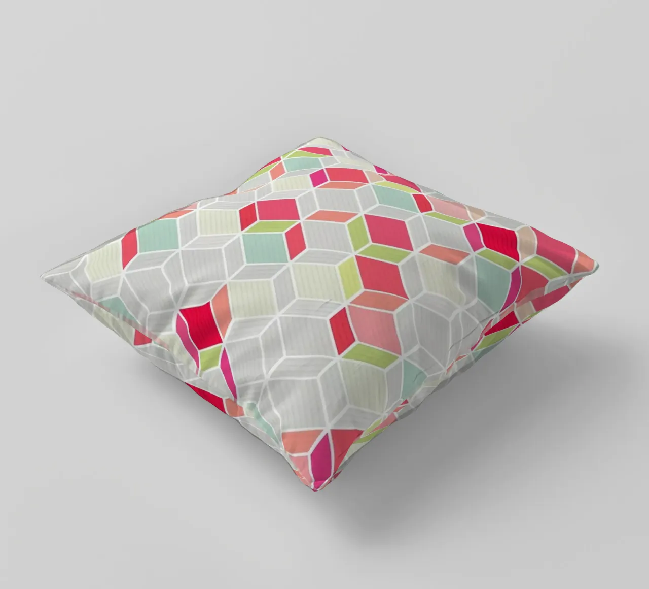 Cube Pink Kissen von Kind of Style