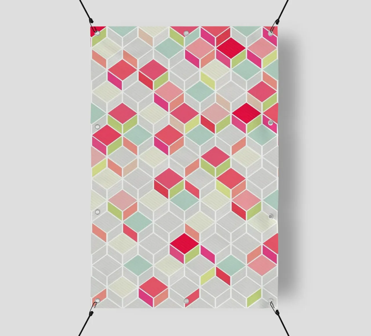Cube Pink telo in pvc da Kind of Style