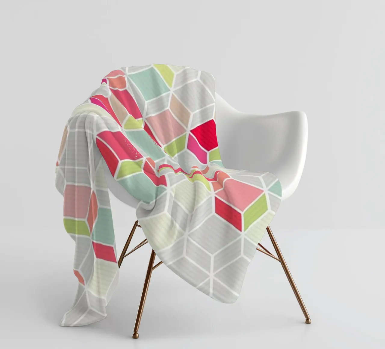 Cube Pink coperta in pile da Kind of Style