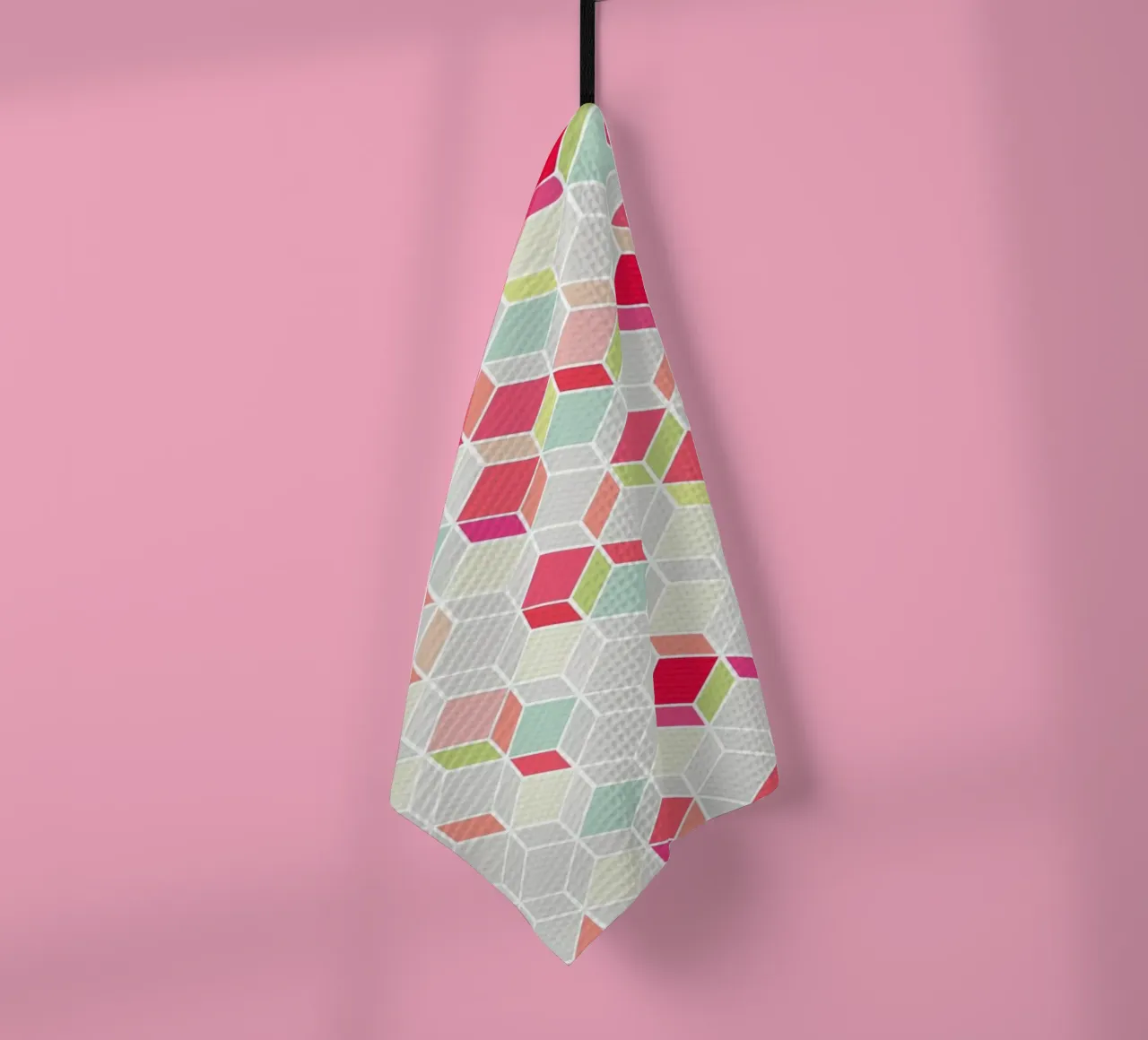 Cube Pink canovaccio da cucina da Kind of Style