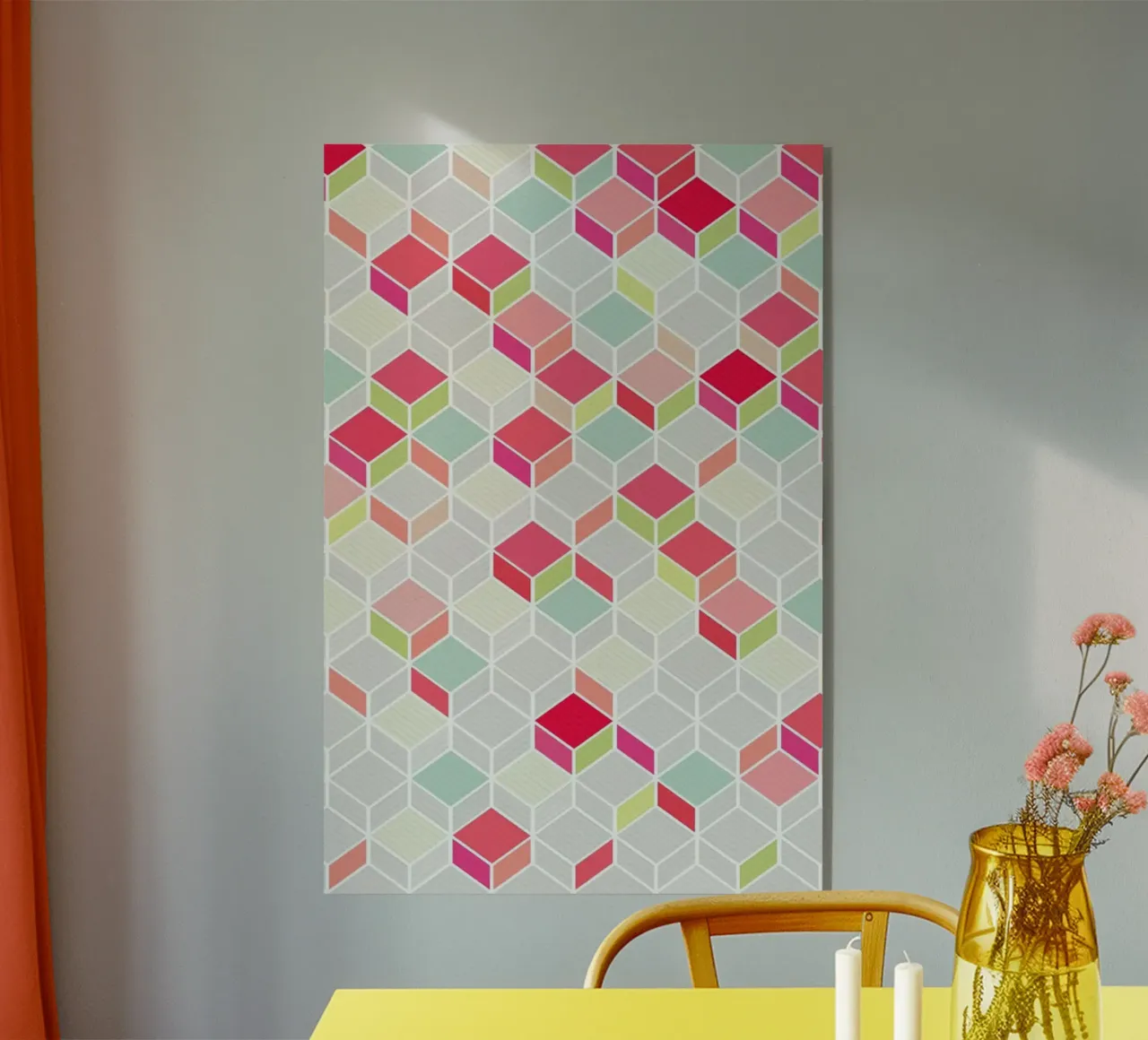 Cube Pink metacrilato de Kind of Style