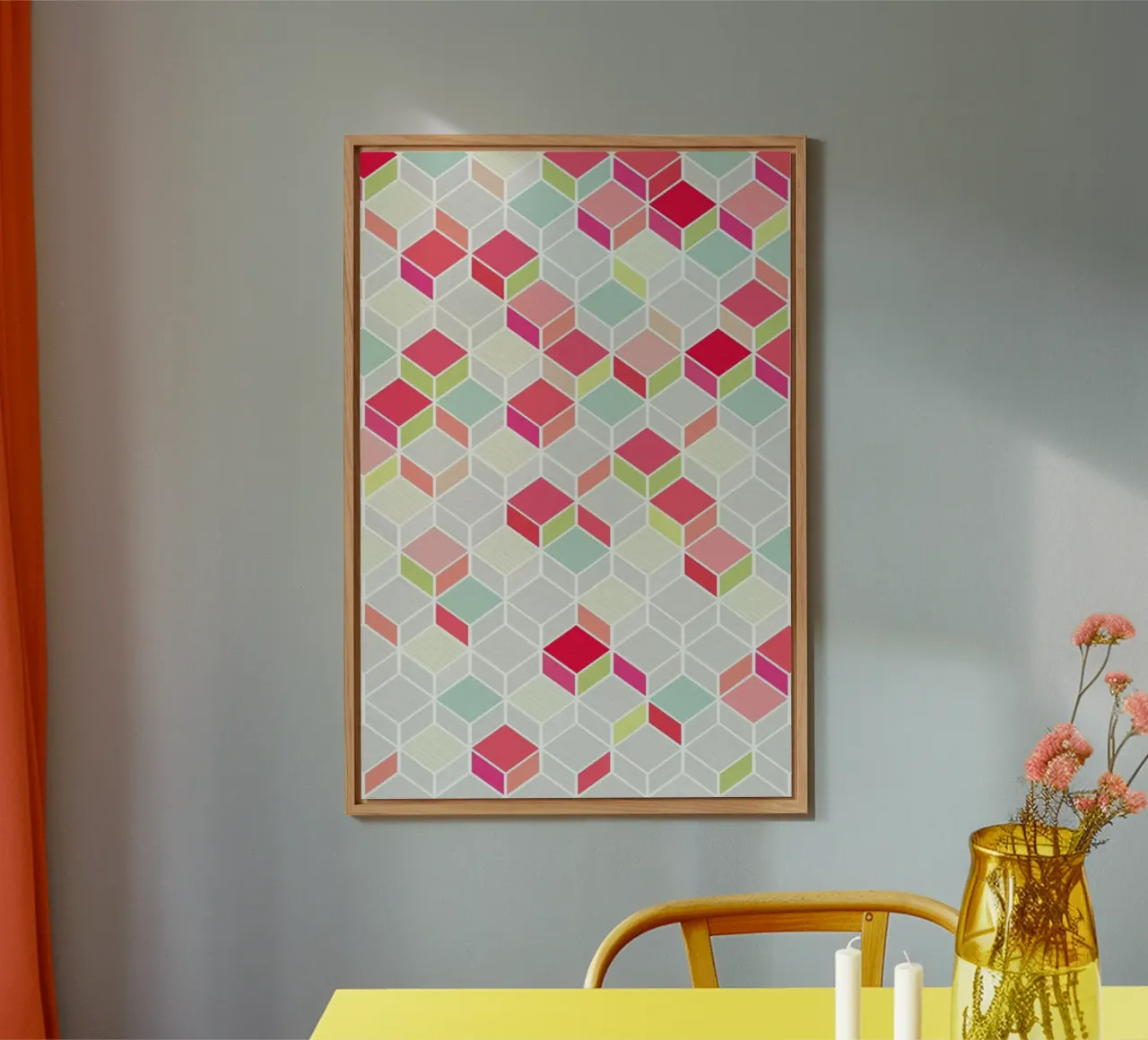 Cube Pink alluminio dibond da Kind of Style