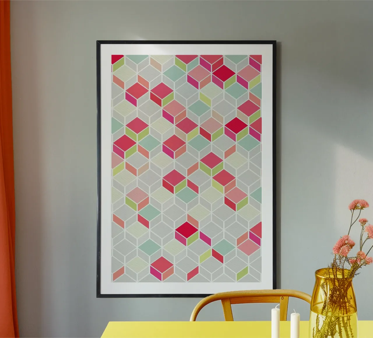 Cube Pink poster da Kind of Style