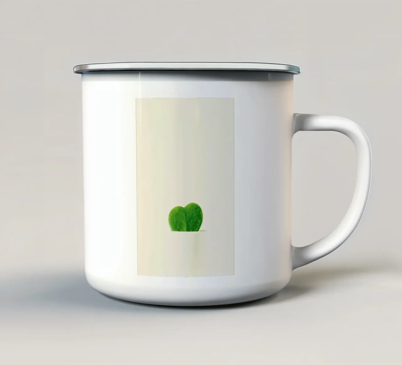 Cactus Heart tazza in smalto da Ingrid Beddoes