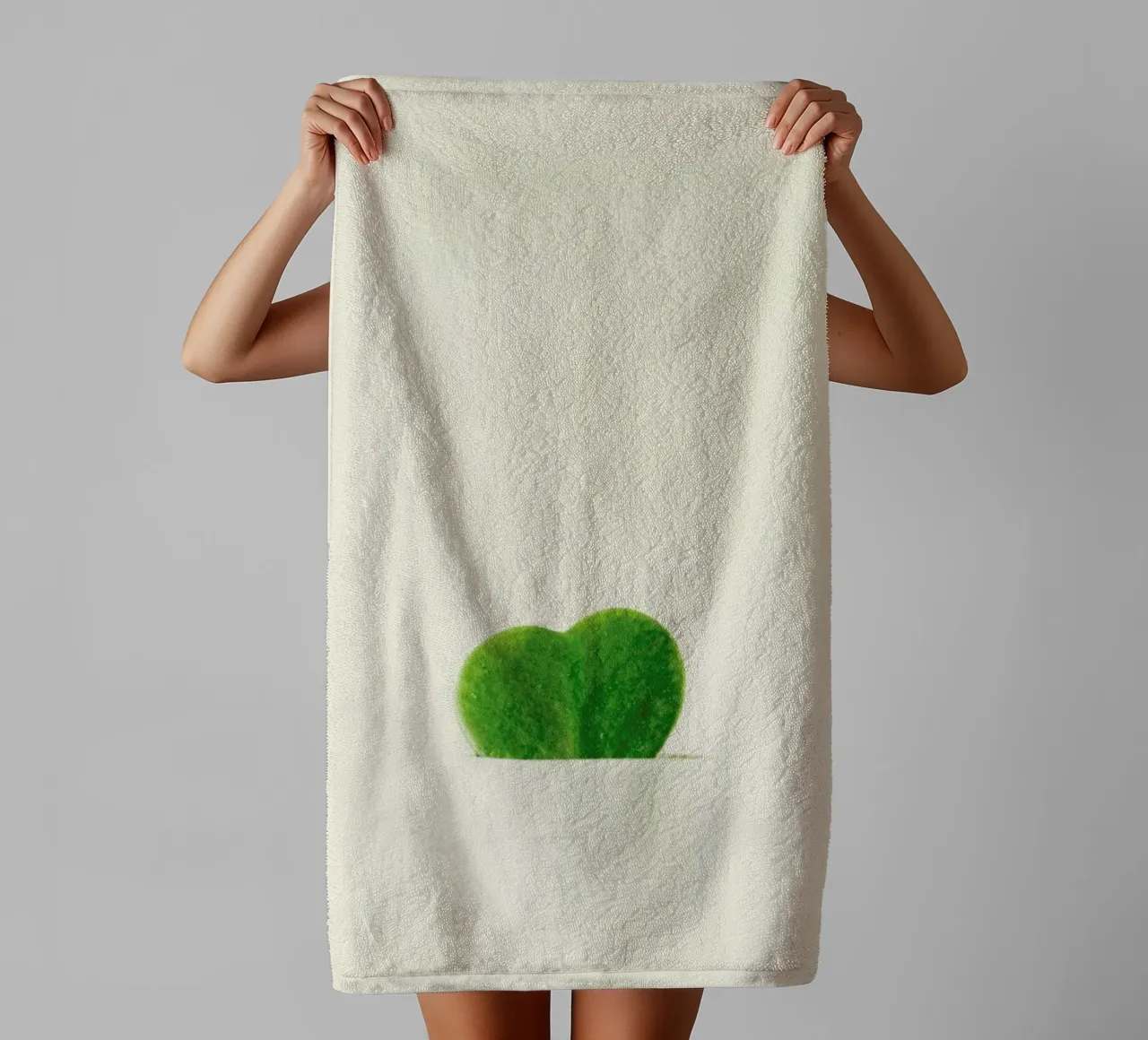 Cactus Heart asciugamano da bagno da Ingrid Beddoes