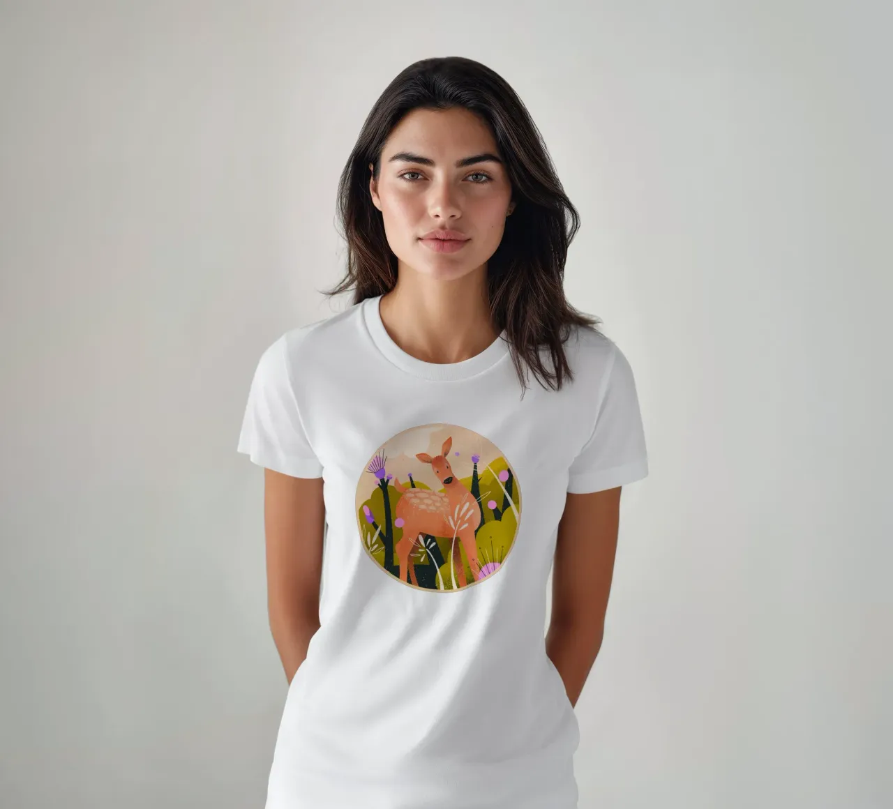 Cervi stupiti in giardino t-shirt da Bold & Beautiful