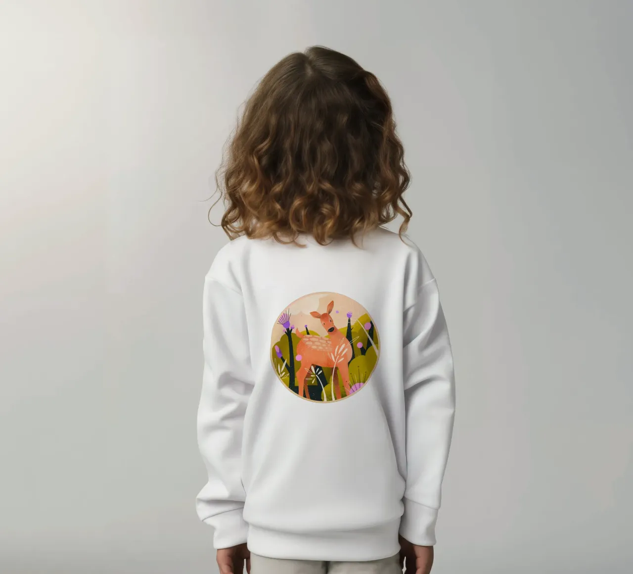Cervi stupiti in giardino felpa bambino da Bold & Beautiful